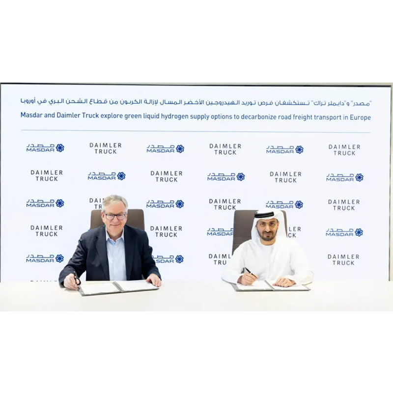 Daimler Trucks plant in Zusammenarbeit mit Masdar, grüne flüssige Wasserstoff nach Europa zu exportieren